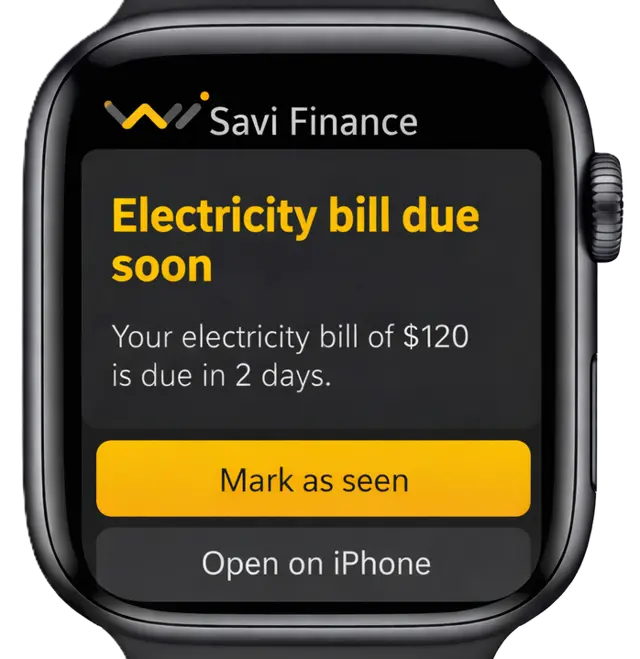 Notifications screen