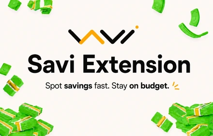 Savi Extension banner